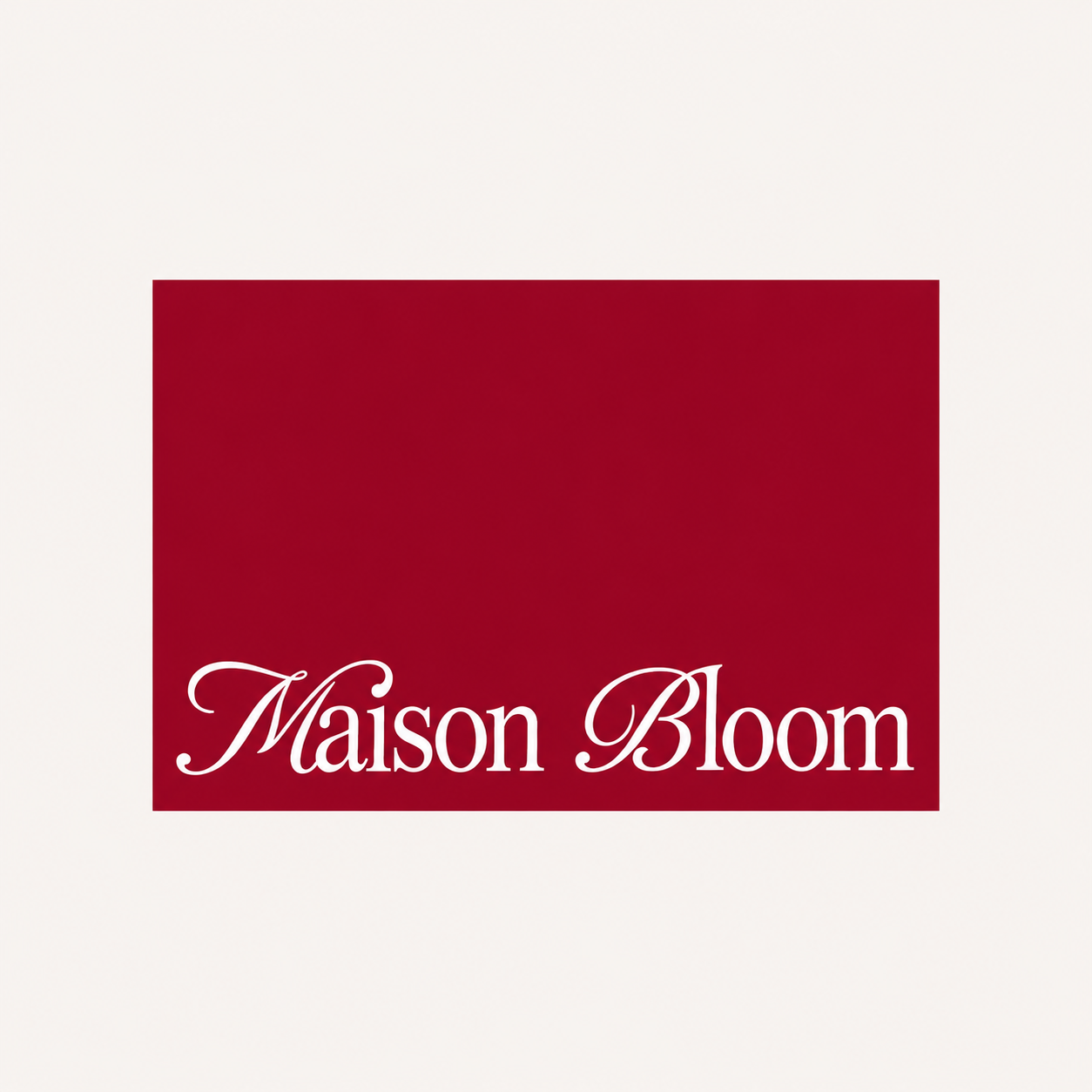 Maison Bloom card
