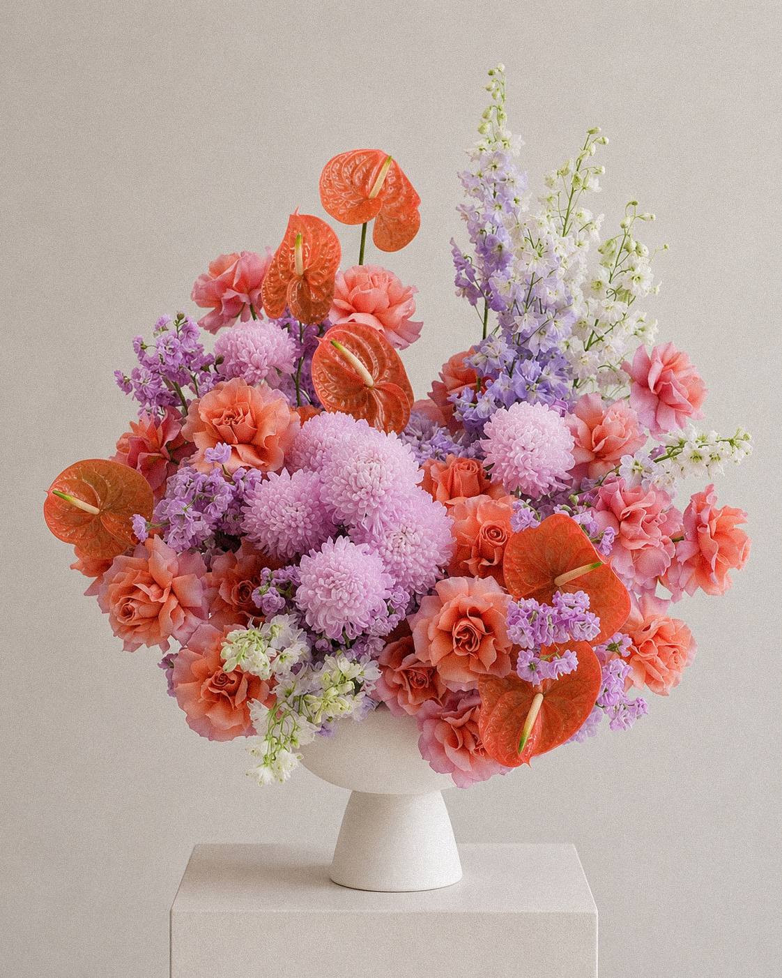 The Pererenan — elegant floral arrangement by Maison Bloom, artisan flower studio in Canggu, Bali